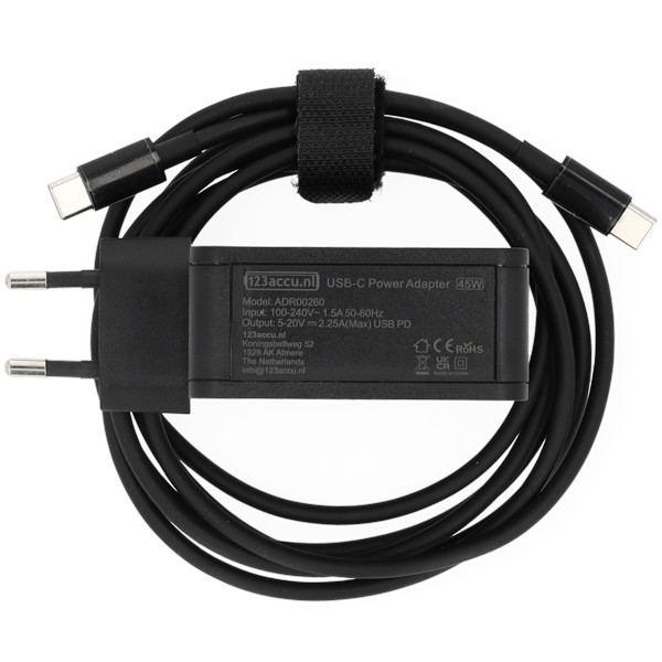 123tinta Cargador universal USB-C de 45 W (20V, 2,25A, 45W) ADR00260 - 2