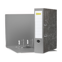 123tinta Carpeta Archivador A4 carton gris 80mm 300521