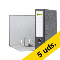 123tinta Carpeta Archivador A4 carton negro 80mm | Pack 5 uds