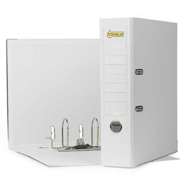 123tinta Carpeta Archivador A4 plastico blanco 80mm 300109 - 1