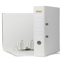 123tinta Carpeta Archivador A4 plastico blanco 80mm