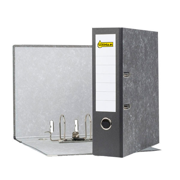 123tinta Carpeta Archivador A4 plastico negro 80mm 300106 - 1