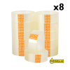 123tinta Cinta adhesiva 19 mm x 33 m | Pack 8 uds