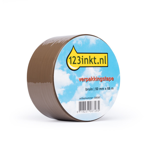 123tinta Cinta de Embalaje Marrón 50 mm x 66 m - 1 rollo 300307 - 1