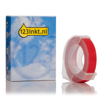 123tinta Cinta en relieve para rotuladora manual blanco sobre rojo de 9 mm 089263