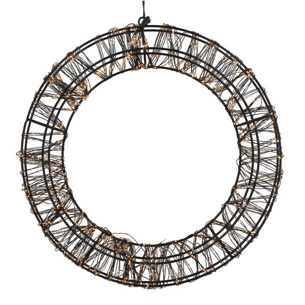 123tinta Corona navideña LED Ø36 cm | 1200 luces | blanco extracálido con destellos | negra LDR07396 - 3