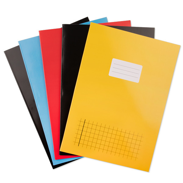 123tinta Cuaderno a rayas A4 colores surtidos 40 hojas 10 mm (5 unidades) 300636 - 1
