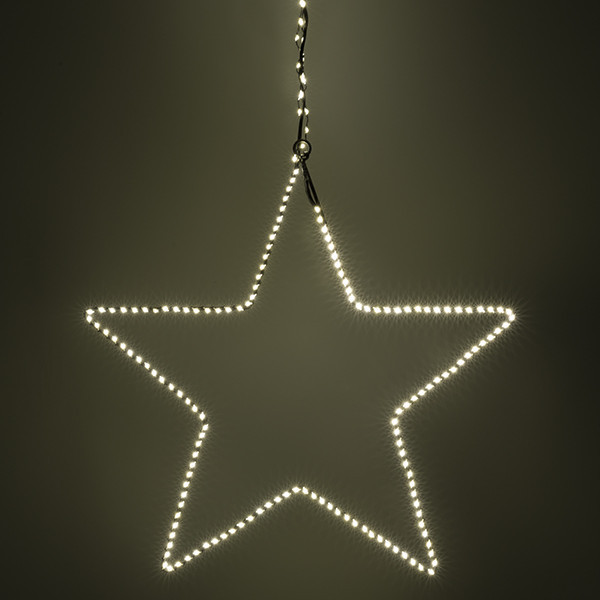 123tinta Estrella colgante de 36 cm | Blanco extra cálido y cálido | 300 luces | Negro LDR07274 - 4