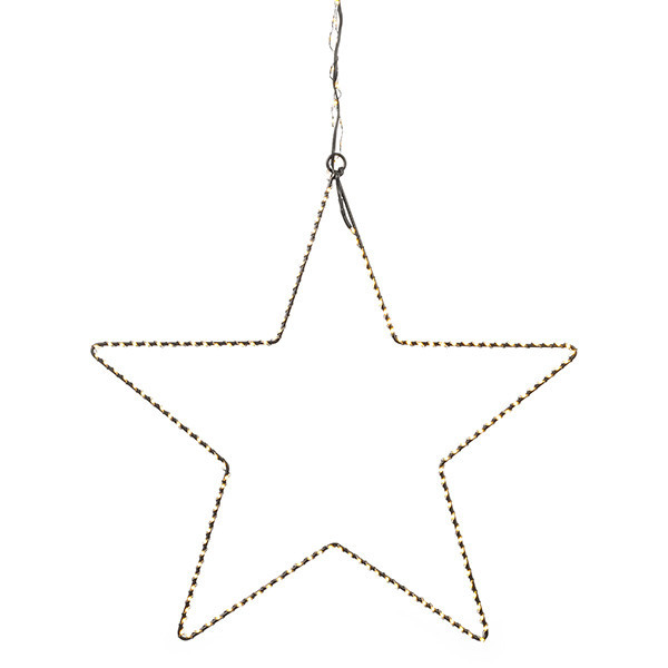 123tinta Estrella colgante de 36 cm | Blanco extra cálido y cálido | 300 luces | Negro LDR07274 - 2