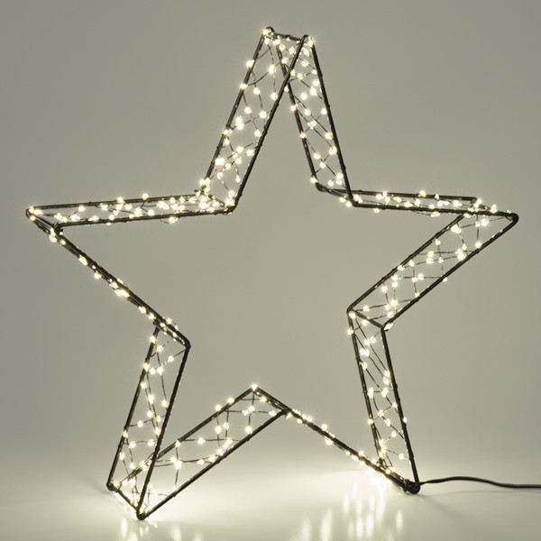 123tinta Estrella de 36 cm | Blanco extra cálido y cálido | 300 luces | Negro LDR07266 - 4
