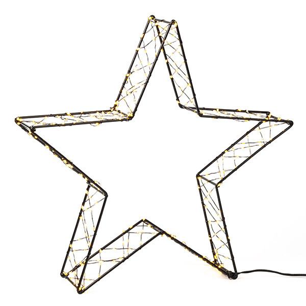 123tinta Estrella de 36 cm | Blanco extra cálido y cálido | 300 luces | Negro LDR07266 - 2