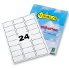 123tinta Etiquetas A4 63,5 x 33,9 mm — 24 por hoja | Pack 100 hojas