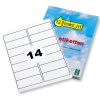 123tinta Etiquetas A4 99,1 x 38,1 mm — 14 por hoja | Pack 25 hojas 060300 - 1