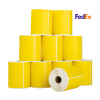 123tinta Etiquetas de envío FedEx amarillas 102 x 152 mm | Pack 10 uds 653269 - 1