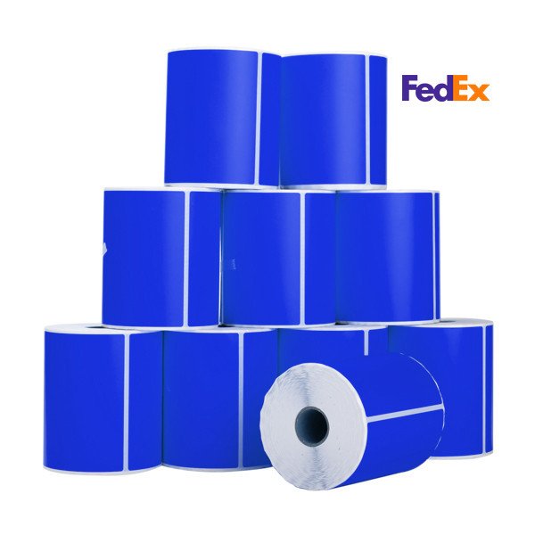 123tinta Etiquetas de envío FedEx  azules 102 x 152 mm (10 unidades) 653271 - 1