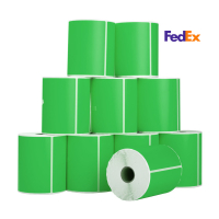 123tinta Etiquetas de envío FedEx  verdes 102 x 152 mm (10 unidades) 653270