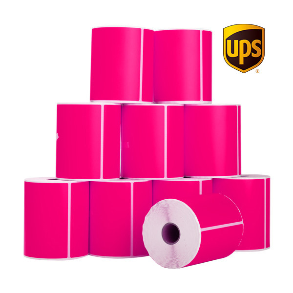 123tinta Etiquetas de envío UPS color rosa 102 x 152 mm (10 unidades) 653153 - 1