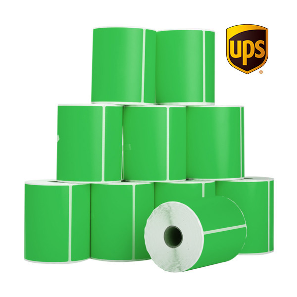 123tinta Etiquetas de envío UPS  verdes 102 x 152 mm (10 unidades) 653150 - 1