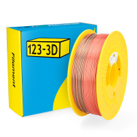 123tinta Filamento PLA Satinado Arcoíris Rojo-Gris 1,75 mm 1 kg DHM00118