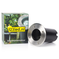 123tinta Foco de tierra | Rhodes | acero inoxidable apto para 1x GU10 4021 LDR08505