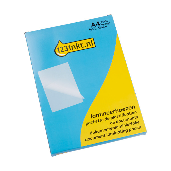 123tinta Funda plastificadora de documentos A4 mate 2x100 micras (100 unidades) 302051 - 1