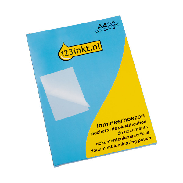 123tinta Funda plastificadora de documentos A4 mate 2x75 micras (100 unidades) 302050 - 1