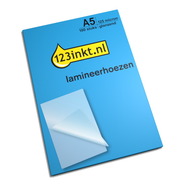 123tinta Funda plastificadora de documentos A5 brillante 2x125 micras (100 unidades) 301136 - 1