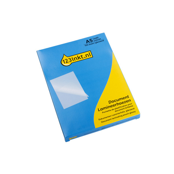 123tinta Funda plastificadora de documentos A5 brillante 2x80 micras (100 unidades) 302890 - 1