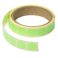 123tinta Gomets adhesivos de marcaje redondo 18 mm verde fluorescente – 500 unidades 300185