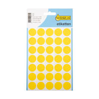 123tinta Gomets adhesivos de marcaje redondo 19 mm amarillo – 105 unidades