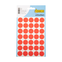 123tinta Gomets adhesivos de marcaje redondo 19 mm rojo – 105 unidades