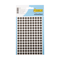 123tinta Gomets adhesivos de marcaje redondo 8 mm negro – 450 unidades 301470