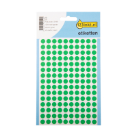 123tinta Gomets adhesivos de marcaje redondo 8 mm verde – 450 unidades 301468
