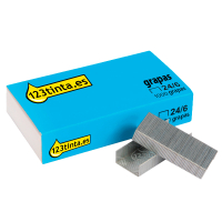 123tinta Grapas galvanizadas 24/6 1000 unidades
