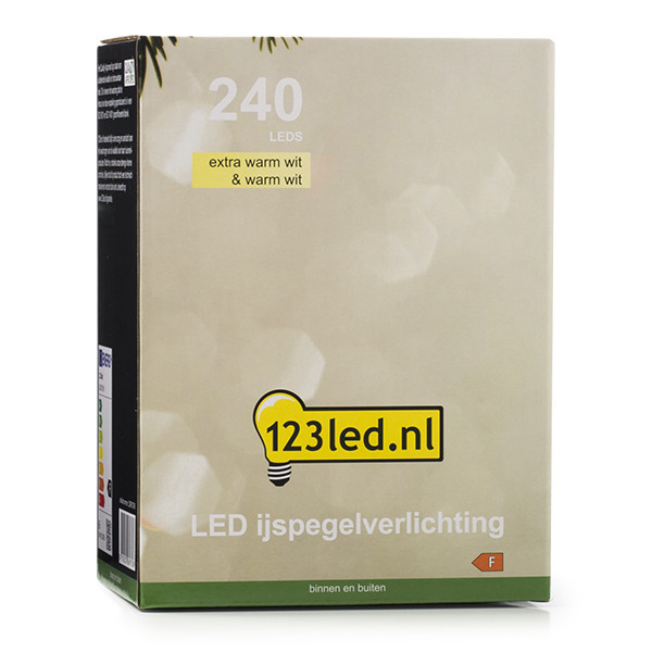 123tinta Iluminación carámbano 9,7 metros | Blanco extra cálido y blanco cálido | 240 luces  LDR07009 - 8
