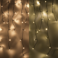 123tinta Iluminación carámbano 9,7 metros | Blanco extra cálido y blanco cálido | 240 luces  LDR07009