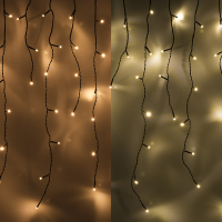 123tinta Iluminación de carámbano 12,1 metros | Blanco extra cálido y cálido | 360 leds  LDR07010