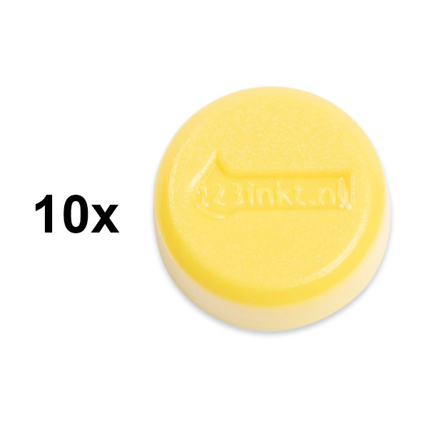 123tinta Imanes de 15 mm, color amarillo (10 unidades) 6161513C 301255 - 1