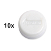 123tinta Imanes de 15 mm color blanco (10 unidades)