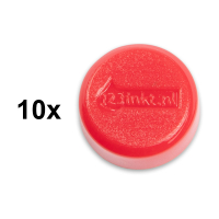 123tinta Imanes de 15 mm, color rojo (10 unidades) 6161525C 301254