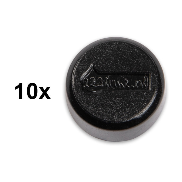 123tinta Imanes de 15 mm negro (10 unidades) 6161590C 301252 - 1