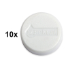 123tinta Imanes de 30 mm, color blanco (10 unidades) 301271 - 1
