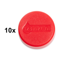 123tinta Imanes de 30 mm, color rojo (10 unidades) 6163225C 301268