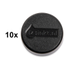 123tinta Imanes de 30 mm negro (10 unidades)