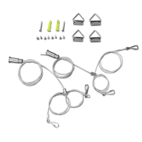 123tinta Kit de suspensión para paneles LED con 4 cables de acero LDR08829