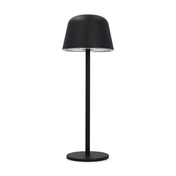 123tinta Lámpara de mesa recargable de 30 cm Atlanta 2700-3000-4000 K Regulable IP54 2,5 W Negro LDR08852 - 1
