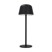 123tinta Lámpara de mesa recargable de 30 cm Atlanta 2700-3000-4000 K Regulable IP54 2,5 W Negro LDR08852