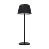 123tinta Lámpara de mesa recargable de 30 cm Atlanta 2700-3000-4000 K Regulable IP54 2,5 W Negro LDR08852 - 1