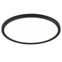 123tinta Lámpara de techo  Ø 22,5 cm 3000-4000-6000K 1440 lúmenes Negra (12W) LDR02155