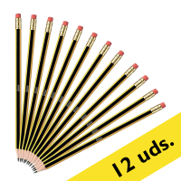 123tinta Lápiz con goma de borrar - HB | Pack 12 uds